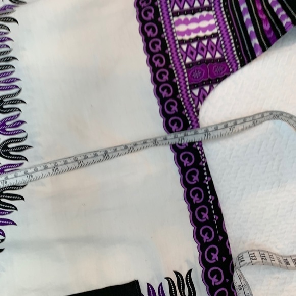 COTTON💜ETHNIC Tunic Women's Boho Swimsuit Coverup Size O/S - Picture 5 of 8